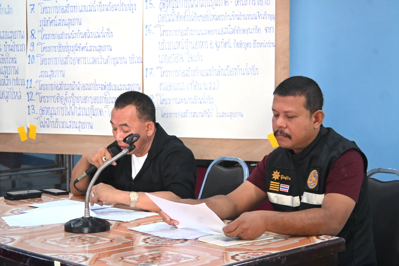 การประชุมประชาคม บ้านท่า (ร้องขี้ควาย) ต.สันผีเสื้อ